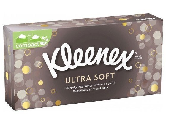 Kleenex Ultra Soft 64ks 3V box kosmet.ka - Papírová hygiena Kosmetické kapesníčky box